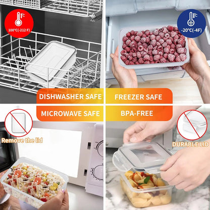 40PCS Airtight Food Storage Containers Set – BPA-Free Leakproof Stackable Kitchen Organizer with Lids
